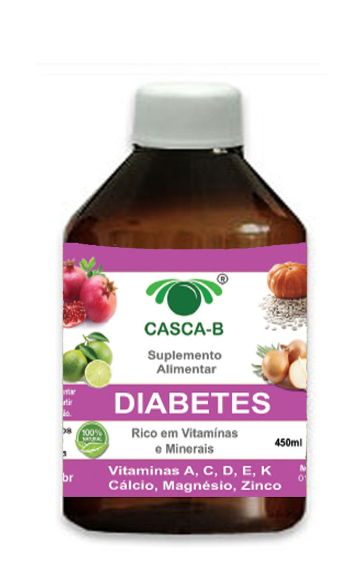 Casca B Diabetes Liquid - Kit for 90 days of treatment - 09 Bottles