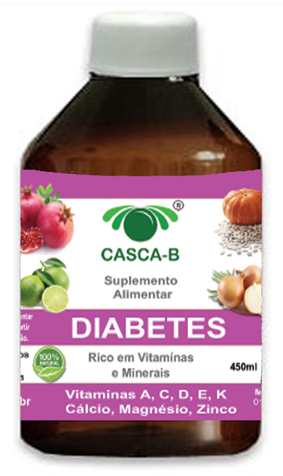 Casca B Diabetes Liquid - Kit for 90 days of treatment - 09 Bottles