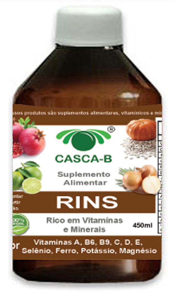 Casca B Kidneys Liquid - Kit for 90 days of treatment - 09 Bottles